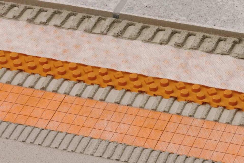 Schlüter ® - DITRA-DRAIN 4, Una soluzione innovativa per la posa dei grandi formati. Schlüter