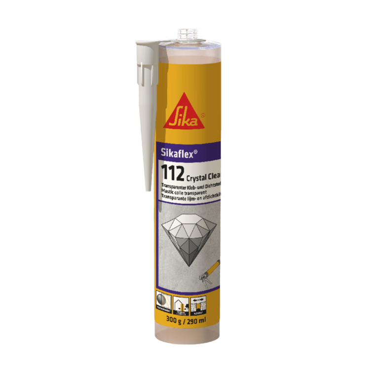 Sikaflex®-112 Crystal Clear SIKA. Sigillante ed adesivo trasparente