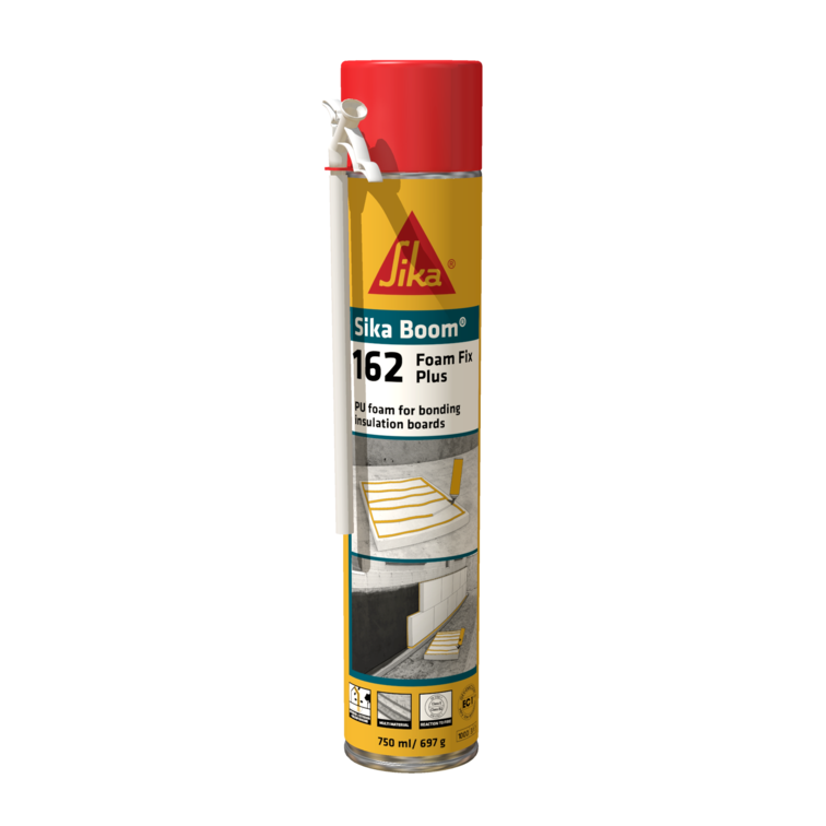 Sika Boom®-162 Foam Fix Plus Sika Italia | Schiuma adesiva ad applicazione manuale per l'incollaggio di pannelli isolanti