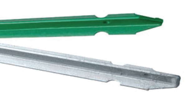 PALETTI (PALI) IN FERRO A  - T - ZINCATI E PLASTIFICATI VERDI PER RECINZIONI (TRAPANI, PALERMO).  - Rivenditore (Vendita all'Ingrosso)