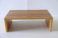 Tavolino in Legno massello rettangolare Invenzione d'Arredamento Multilegno